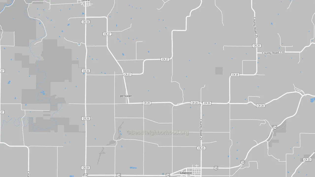 Transit Grade map of Bethany, MN