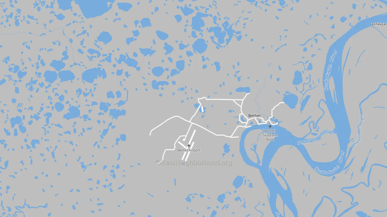 Transit Grade map of Bethel, AK