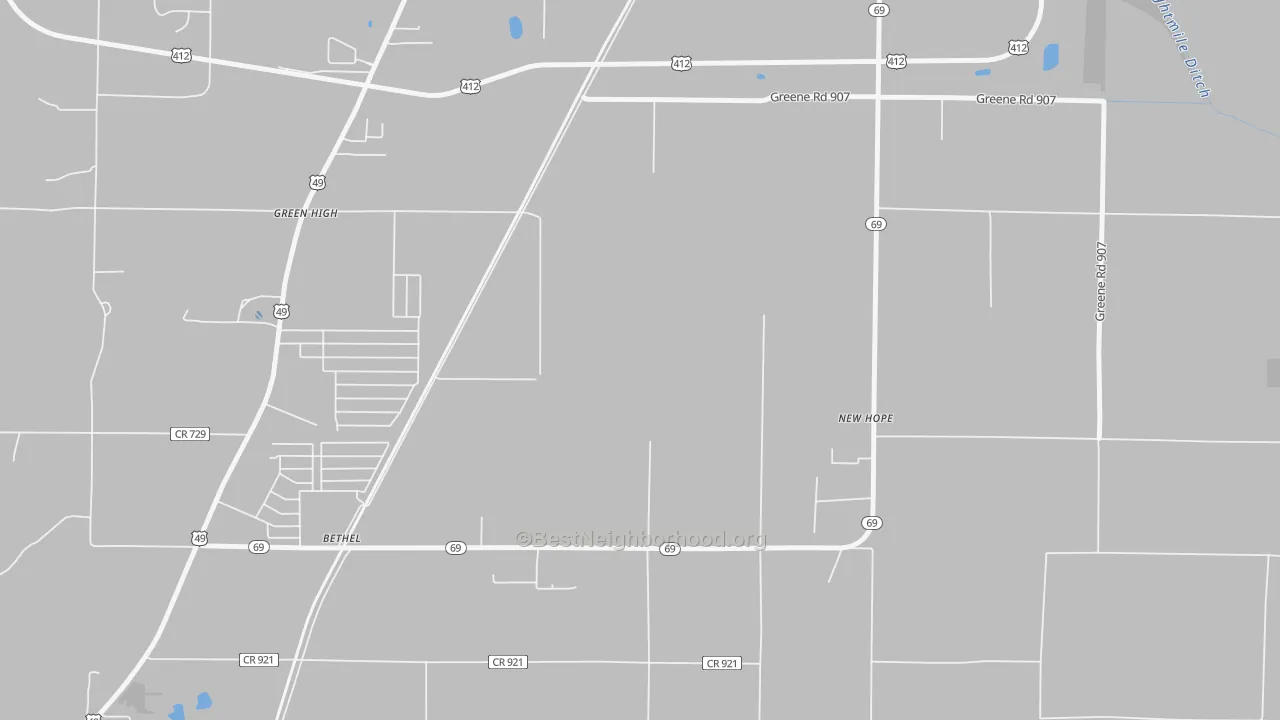 Transit Grade map of Bethel, AR