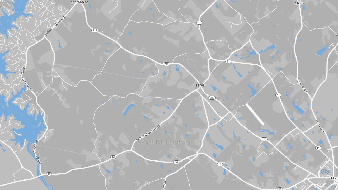 Transit Grade map of Bethel, GA