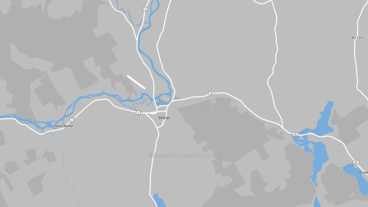 Transit Grade map of Bethel, ME