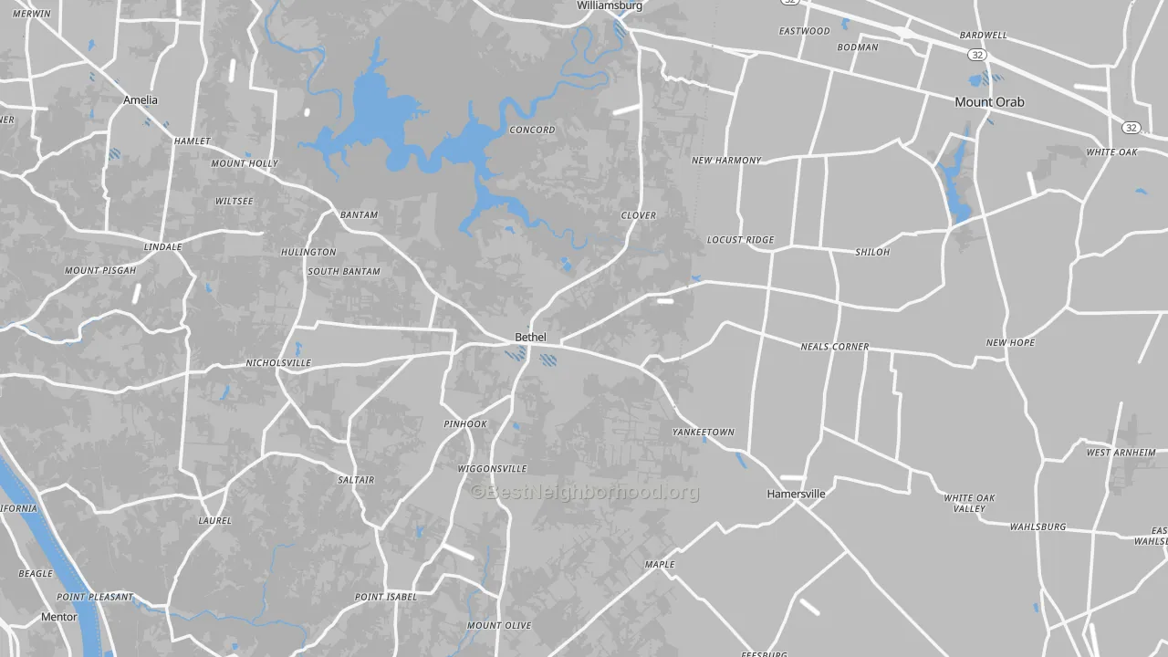 Transit Grade map of Bethel, OH