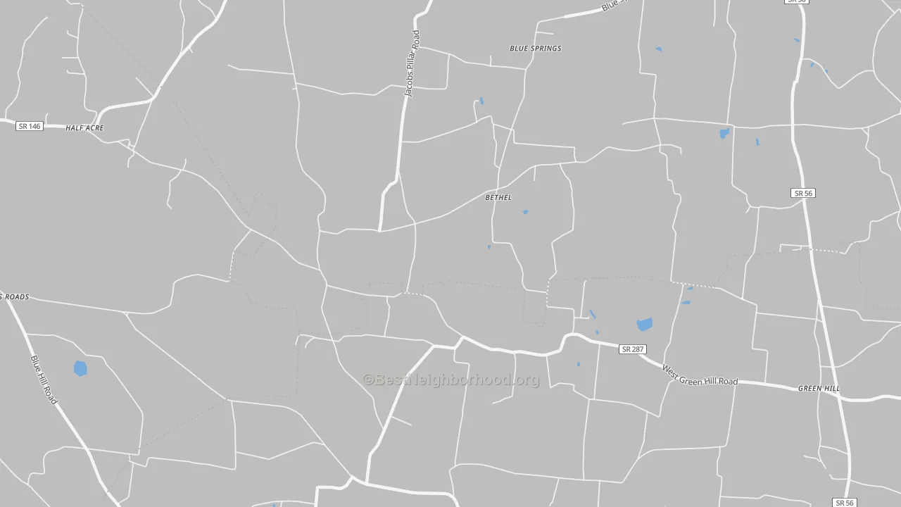 Transit Grade map of Bethel, TN