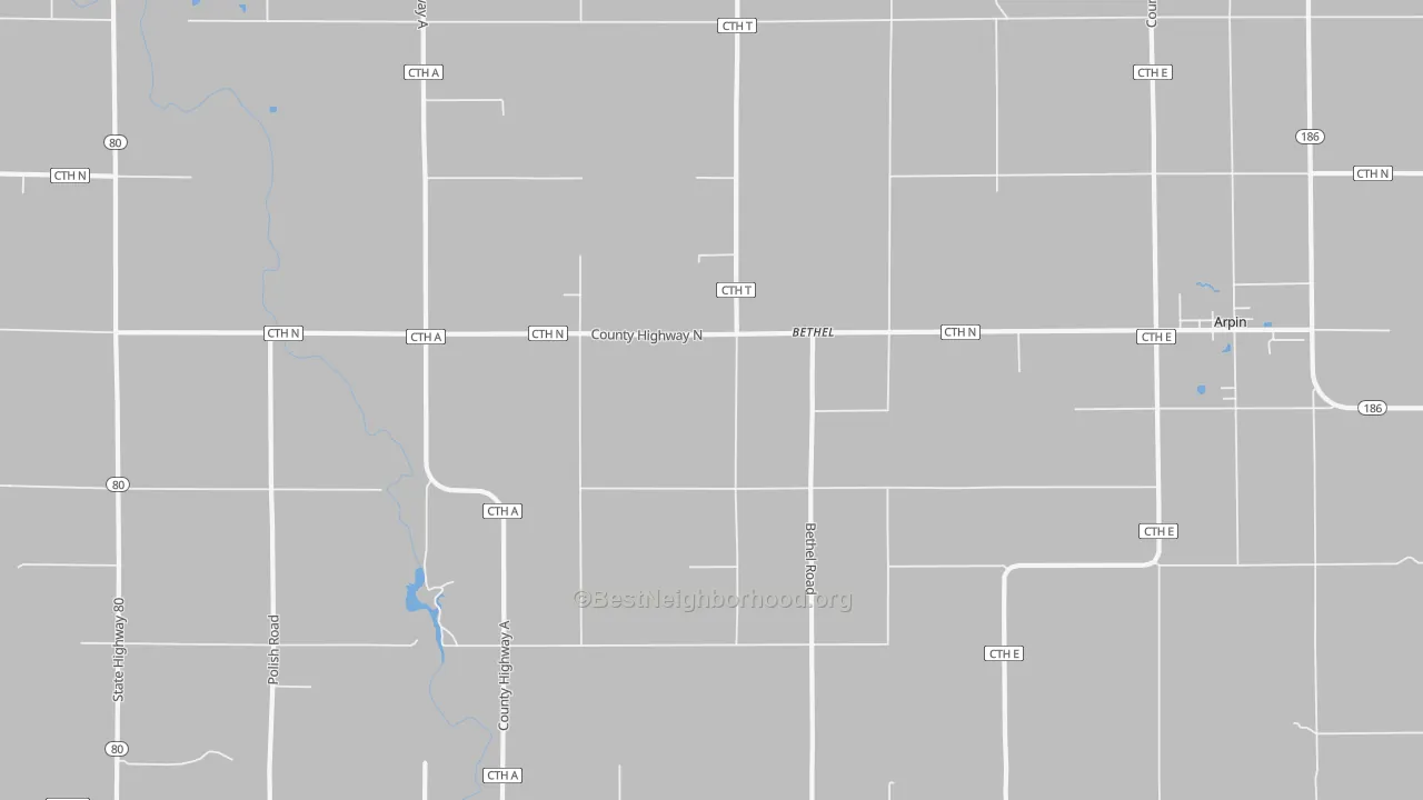 Transit Grade map of Bethel, WI