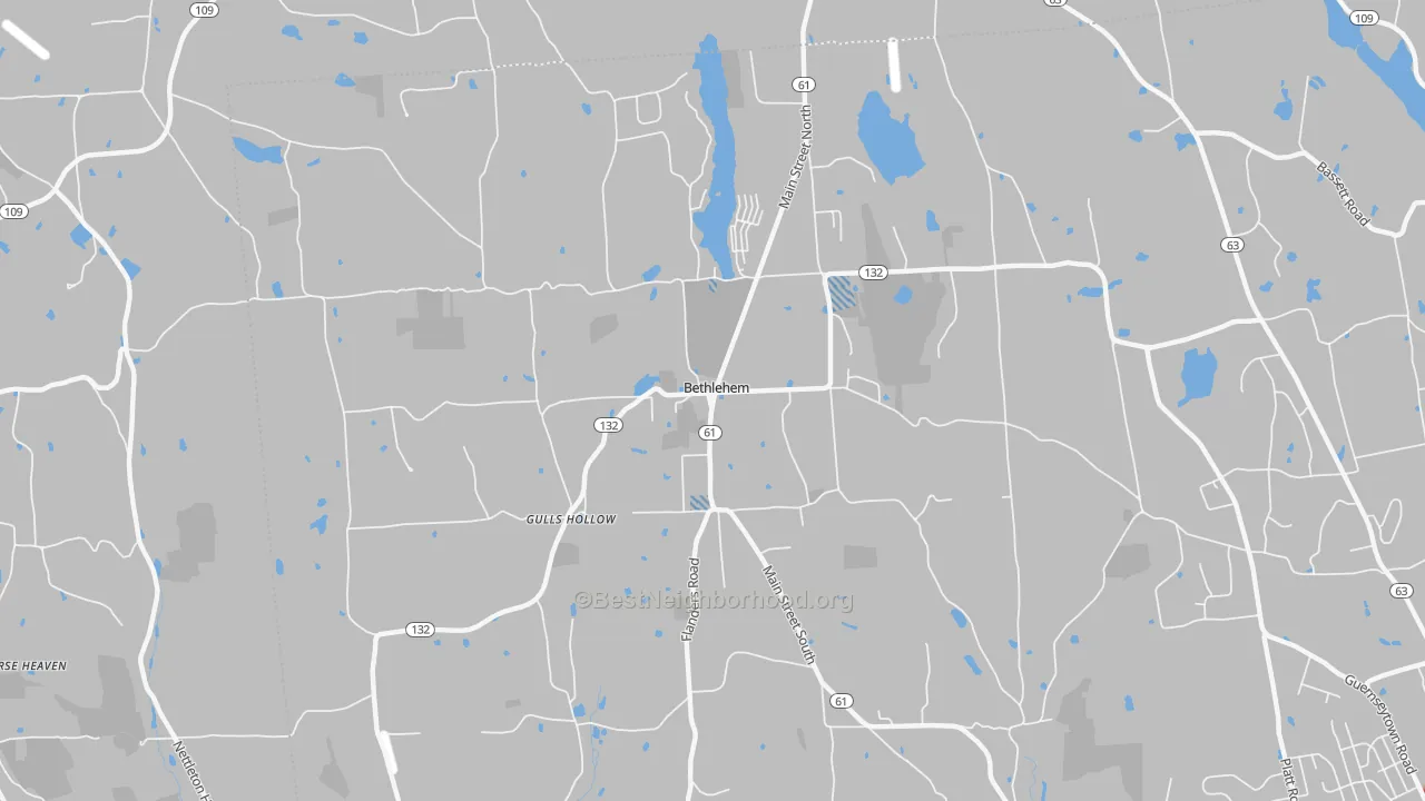 Transit Grade map of Bethlehem, CT