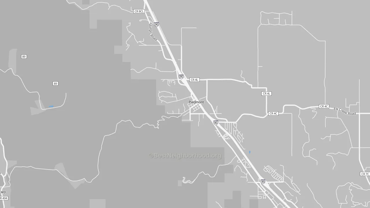 Transit Grade map of Bethlehem, SD