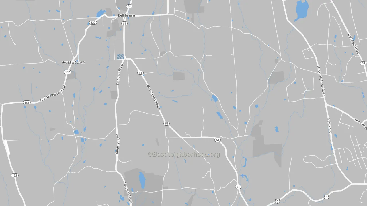 Transit Grade map of Bethlehem Village, CT