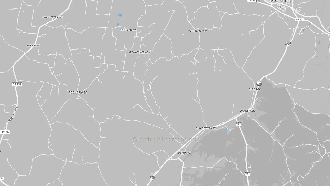Transit Grade map of Bethpage, TN