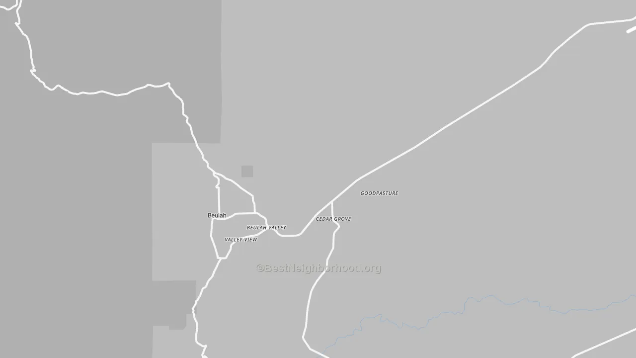 Transit Grade map of Beulah, CO
