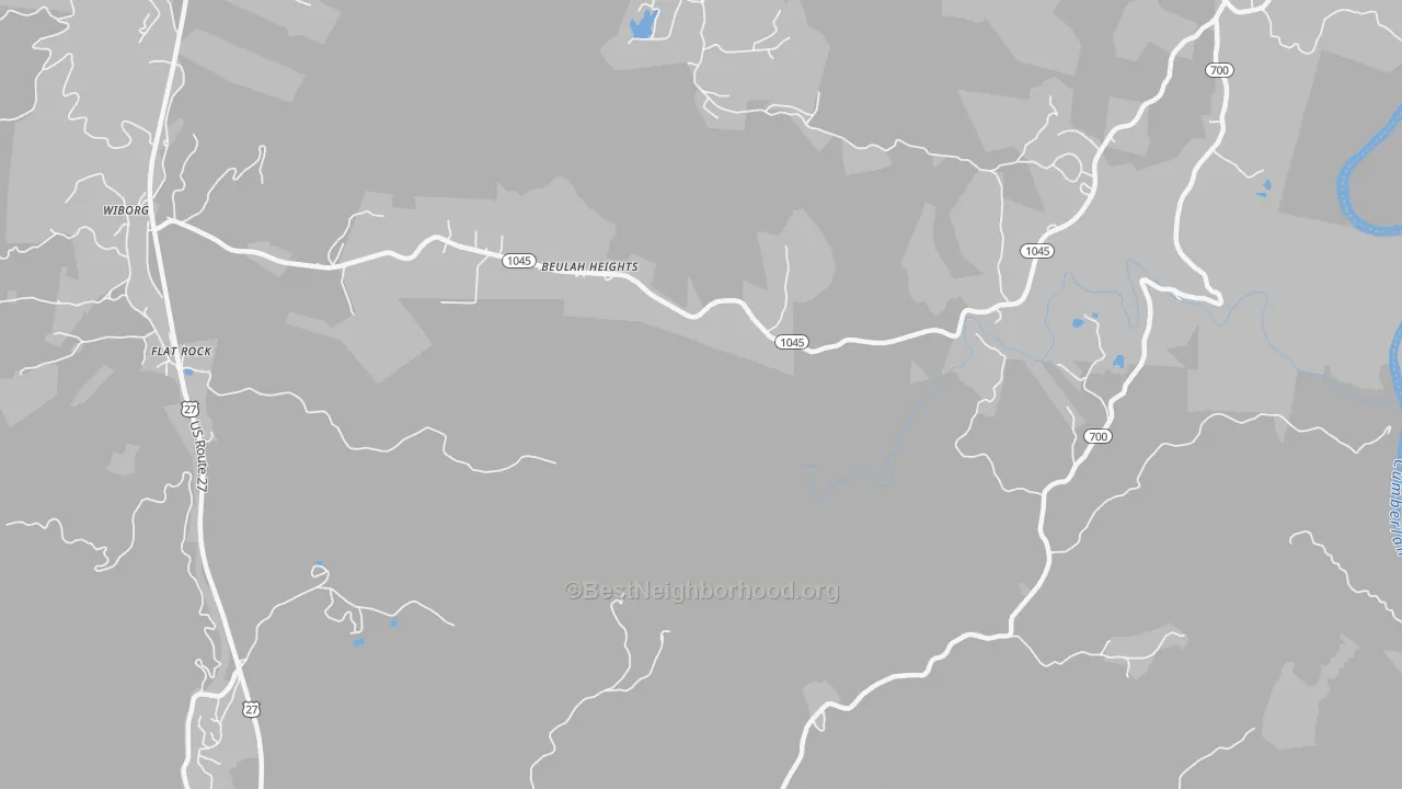 Transit Grade map of Beulah Heights, KY