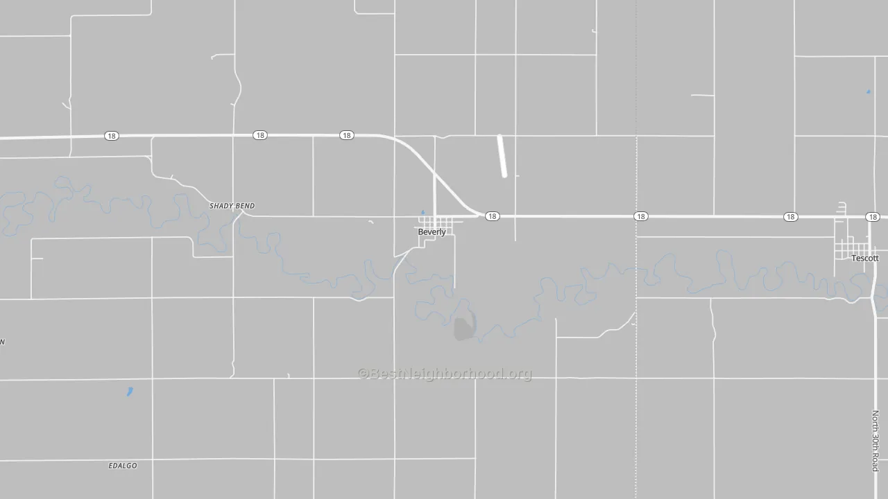 Transit Grade map of Beverly, KS