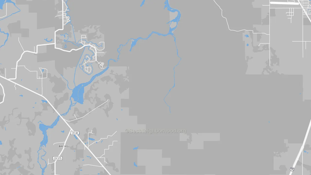 Transit Grade map of Bevilles Corner, FL