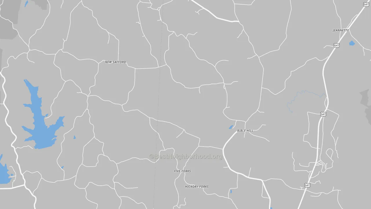 Transit Grade map of Bible Hill, TN