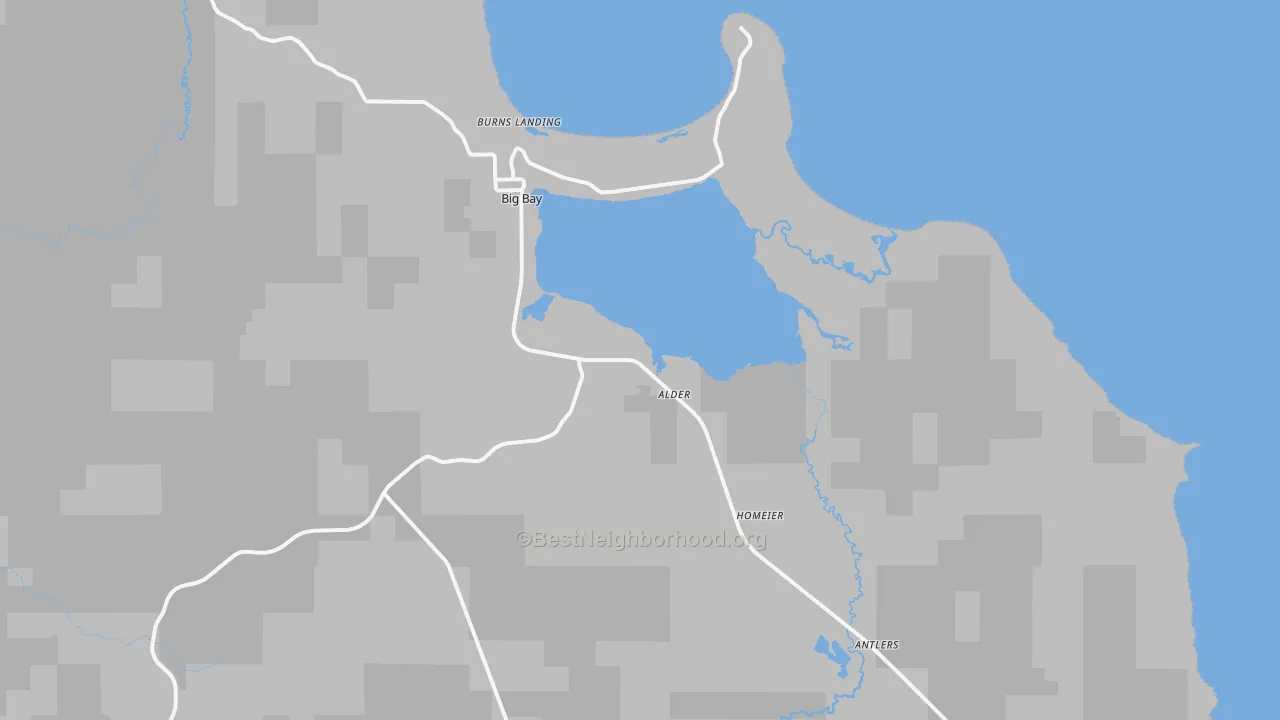 Transit Grade map of Big Bay, MI