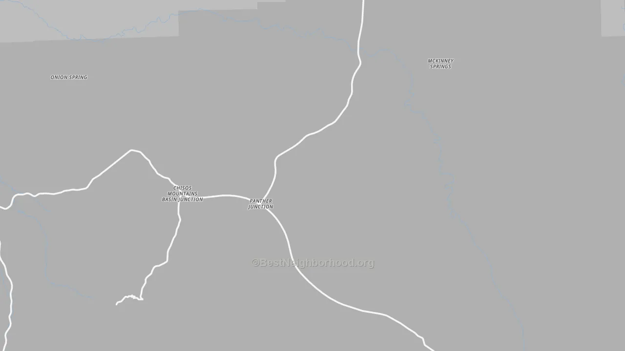 Transit Grade map of Big Bend National Park, TX