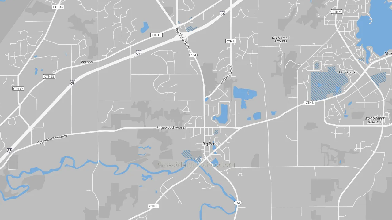 Transit Grade map of Big Bend, WI