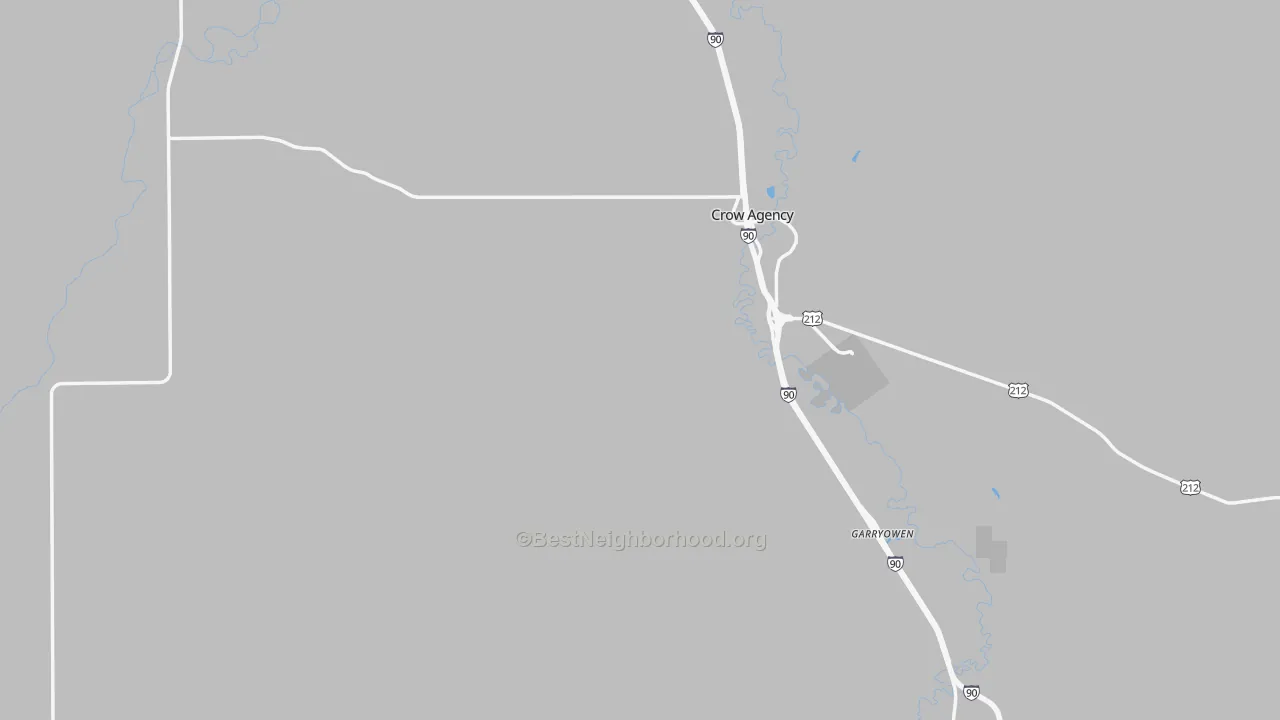 Transit Grade map of Big Horn County, MT