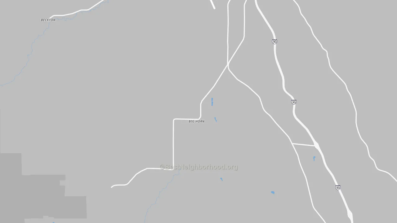 Transit Grade map of Big Horn, WY