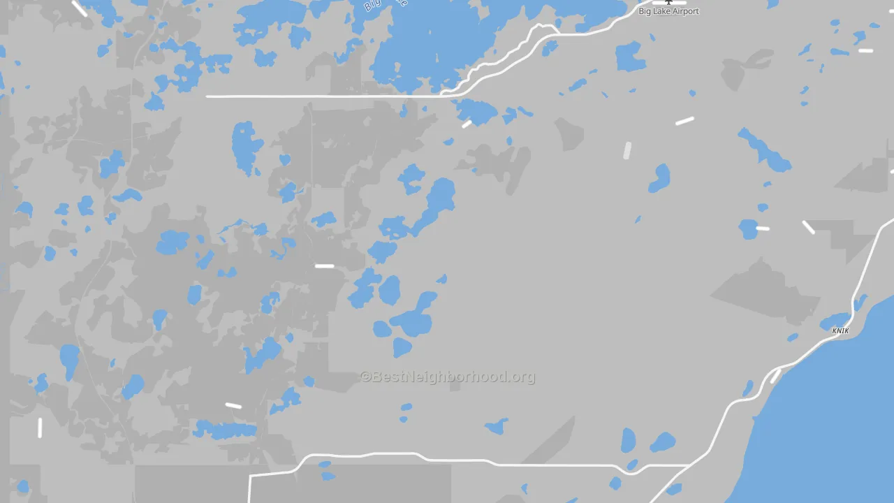 Transit Grade map of Big Lake, AK