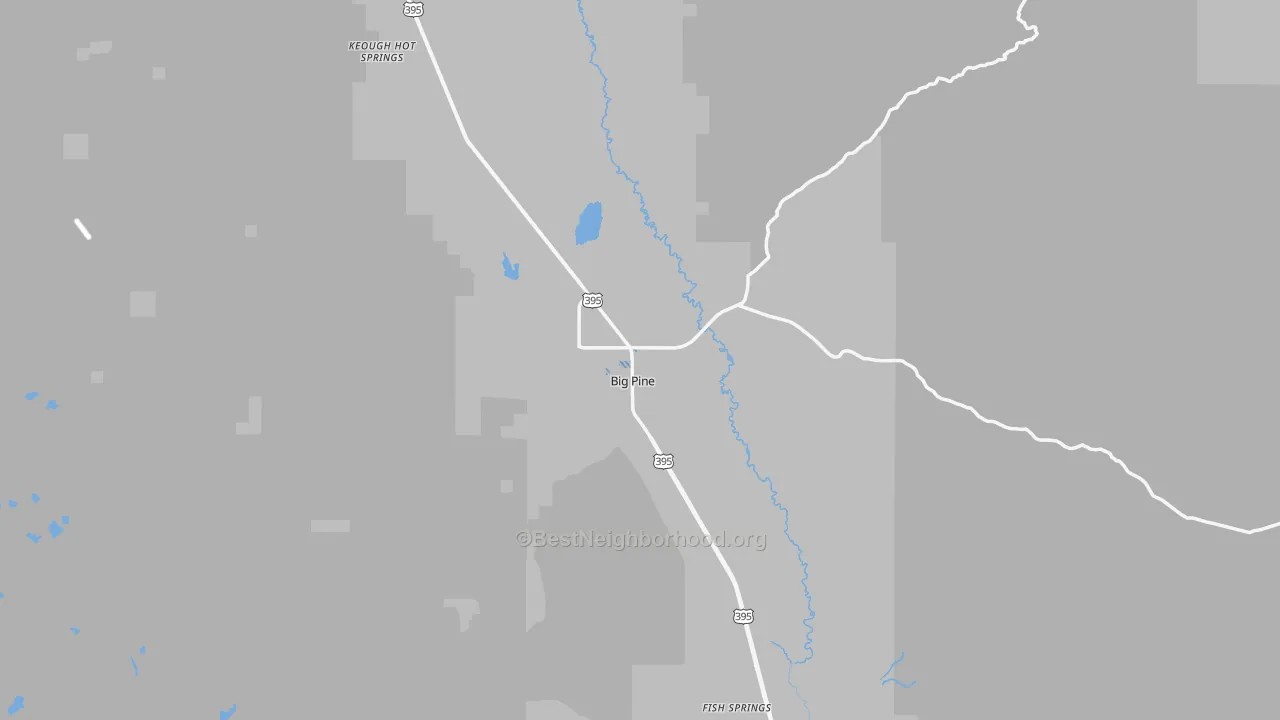 Transit Grade map of Big Pine, CA