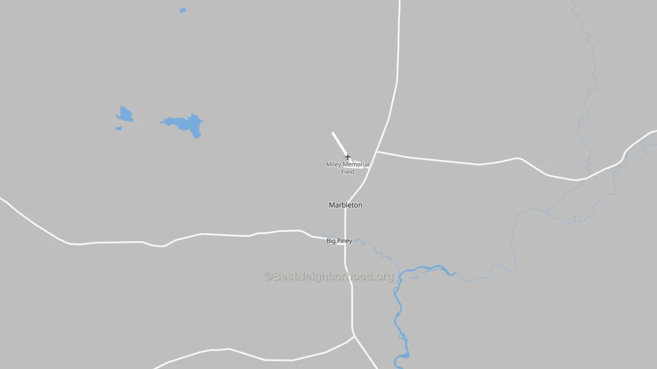 Transit Grade map of Big Piney, WY