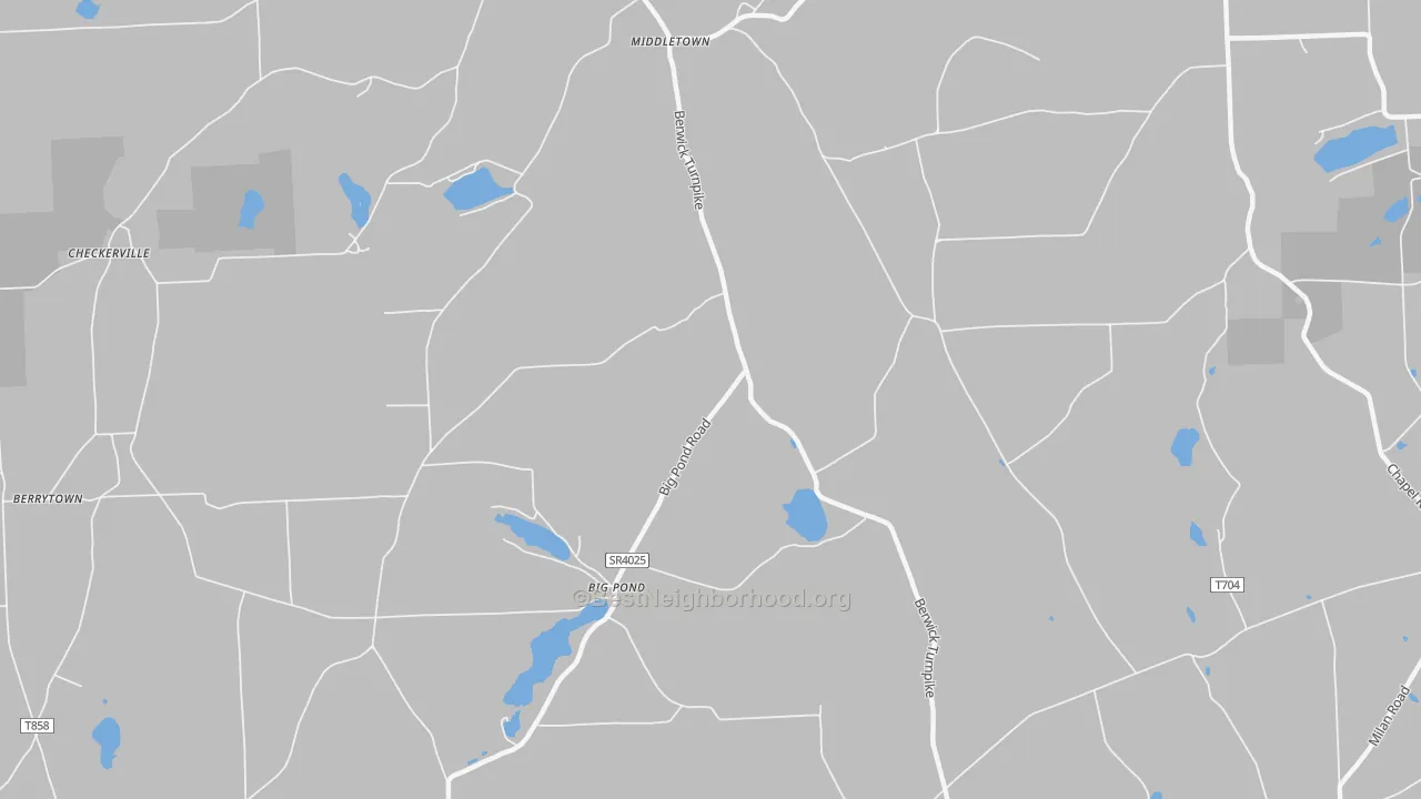 Transit Grade map of Big Pond, PA