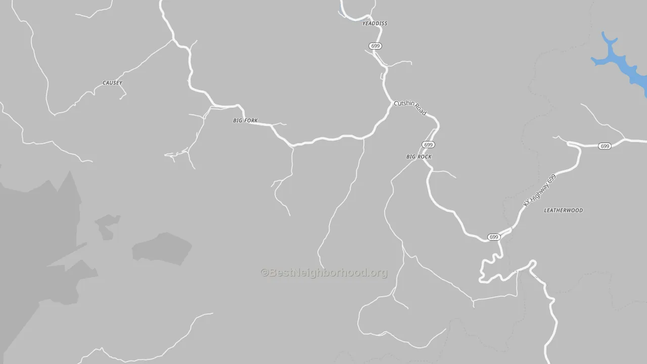 Transit Grade map of Big Rock, KY