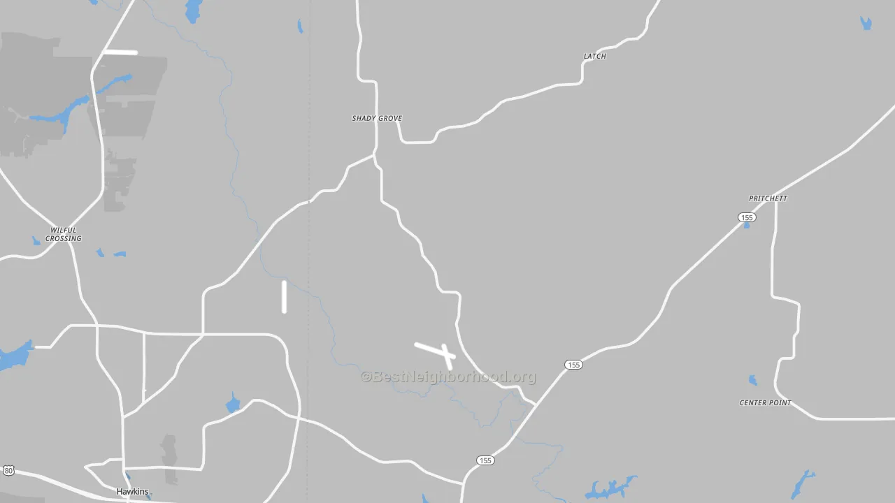 Transit Grade map of Big Sandy, TX