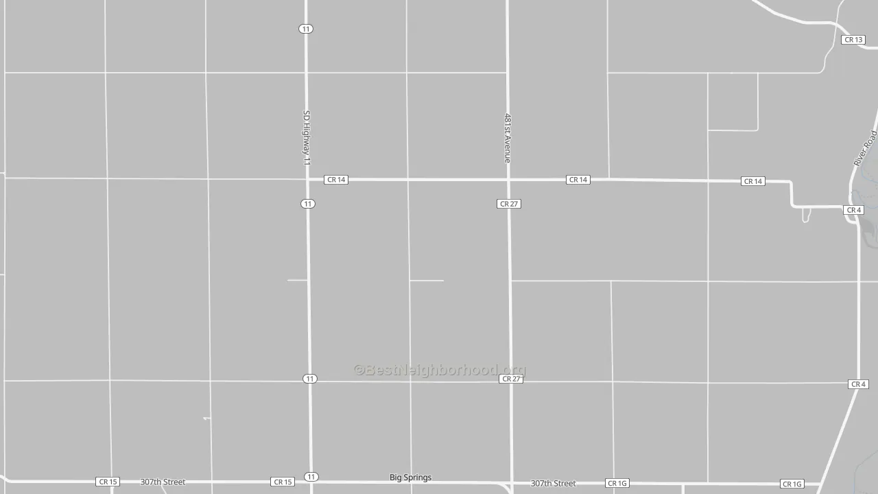 Transit Grade map of Big Springs, SD