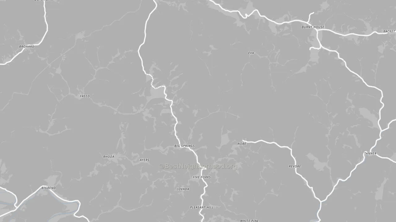 Transit Grade map of Big Springs, WV