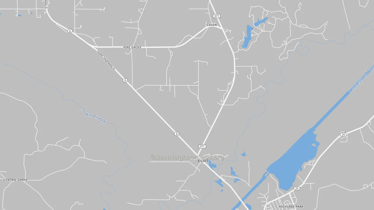 Transit Grade map of Bigbee, MS