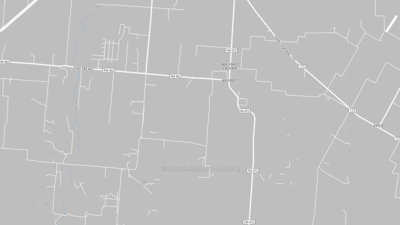 Transit Grade map of Bigfoot, TX