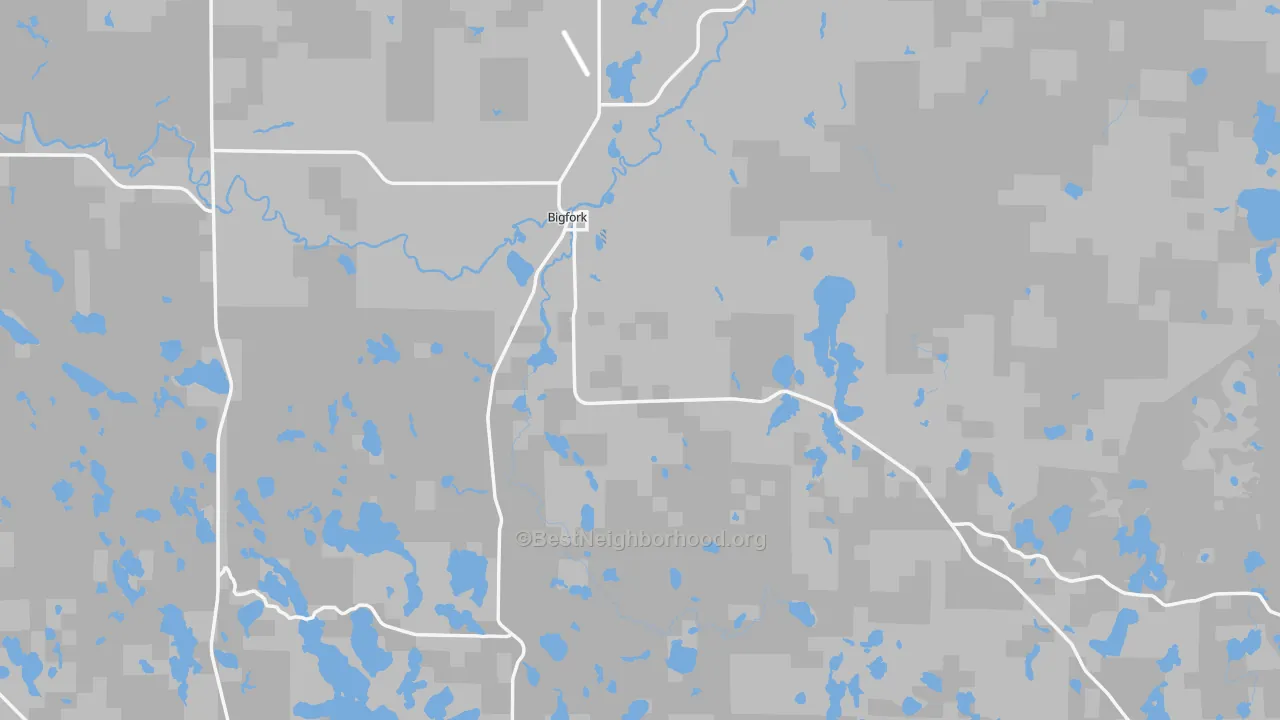 Transit Grade map of Bigfork, MN