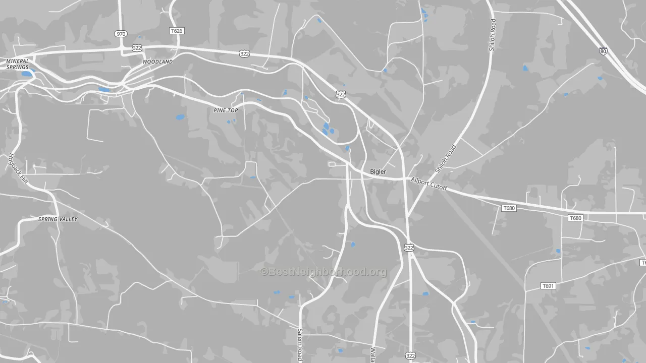 Transit Grade map of Bigler, PA