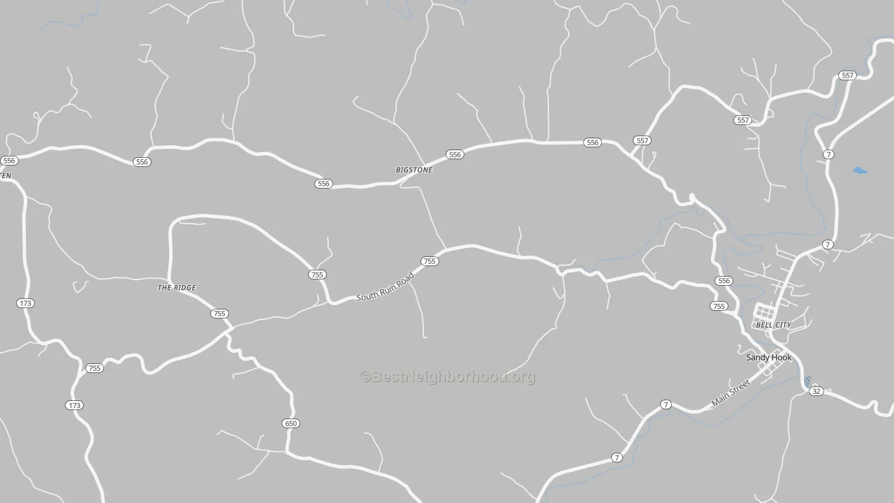 Transit Grade map of Bigstone, KY