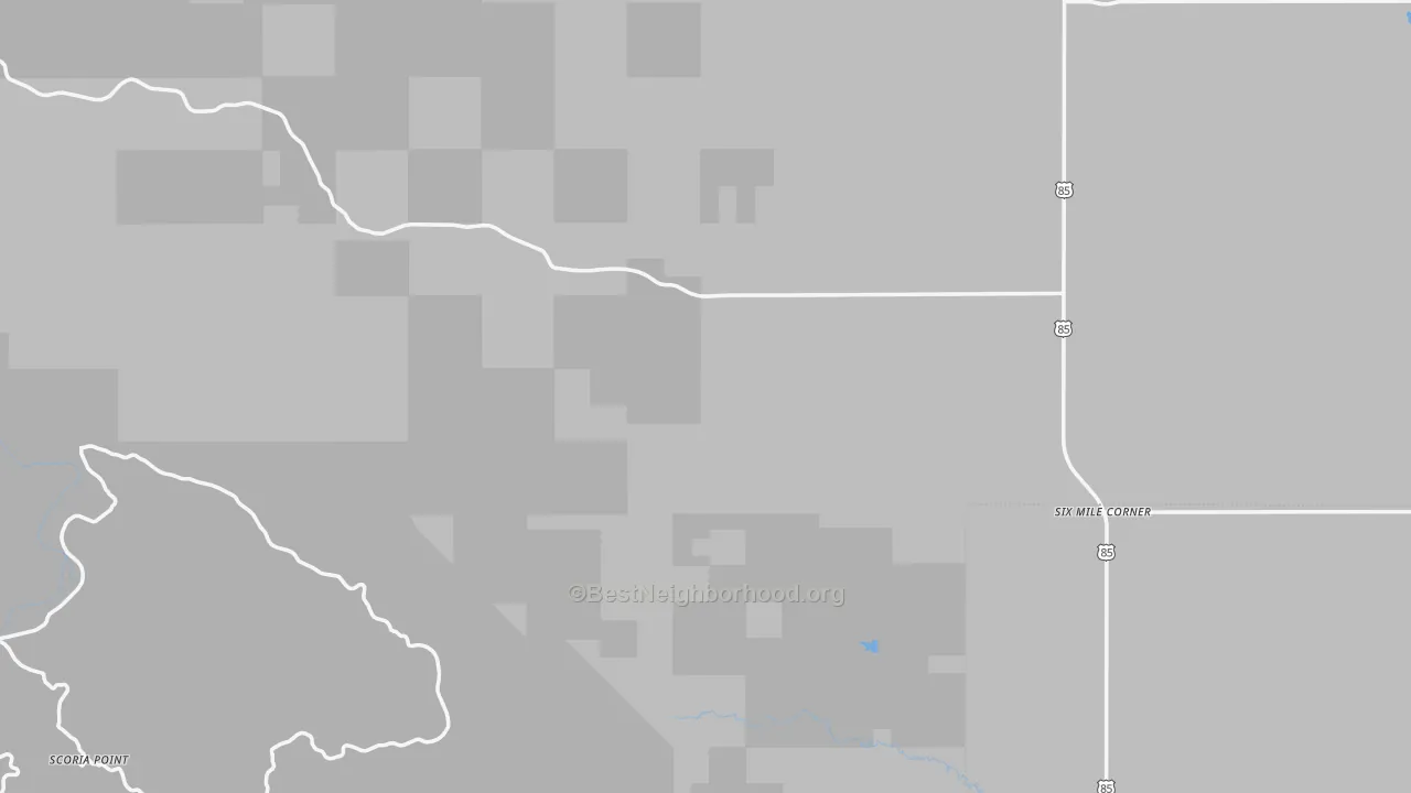 Transit Grade map of Billings County, ND