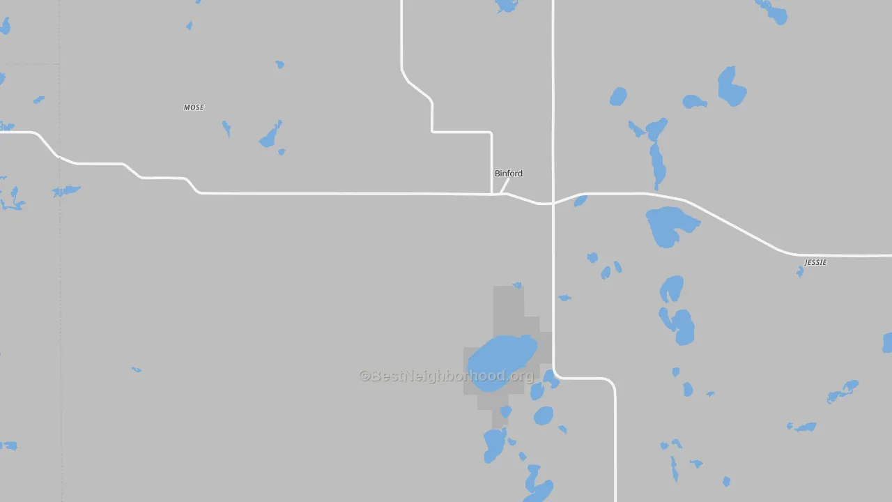 Transit Grade map of Binford, ND