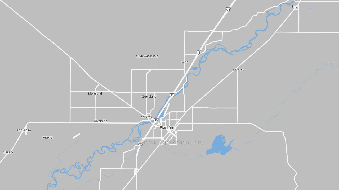 Transit Grade map of Bingham County, ID