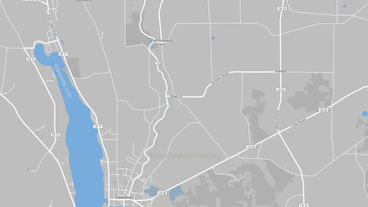 Transit Grade map of Bingley, NY