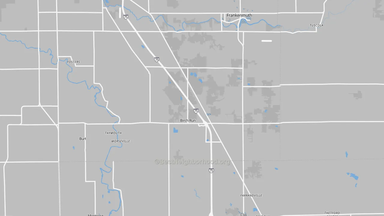 Transit Grade map of Birch Run, MI