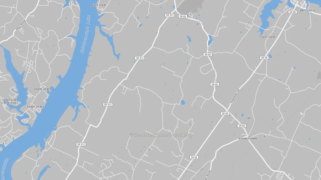 Transit Grade map of Birchwood, TN