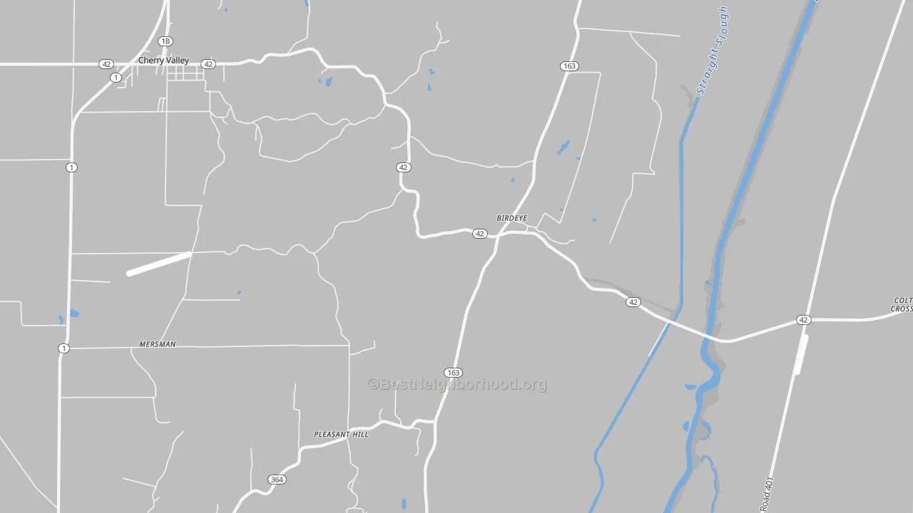 Transit Grade map of Birdeye, AR