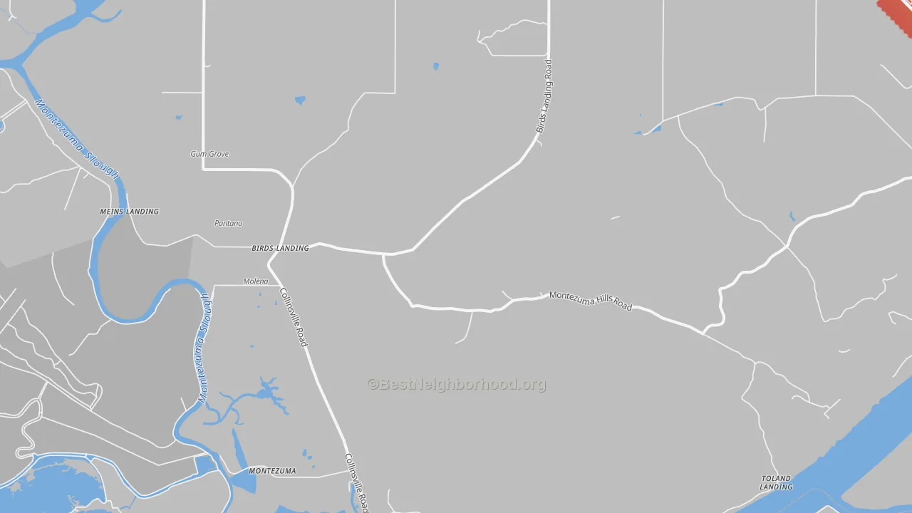 Transit Grade map of Birds Landing, CA