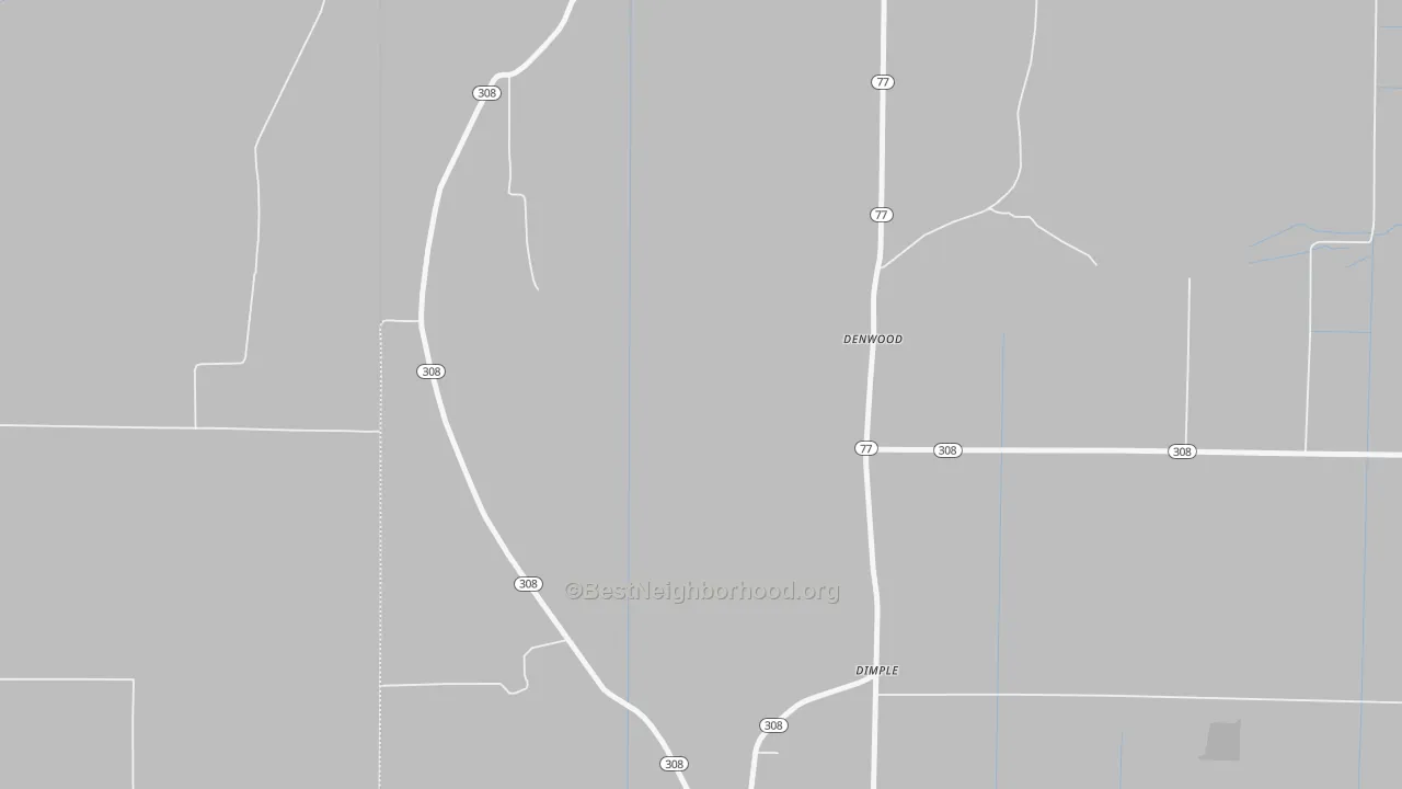 Transit Grade map of Birdsong, AR