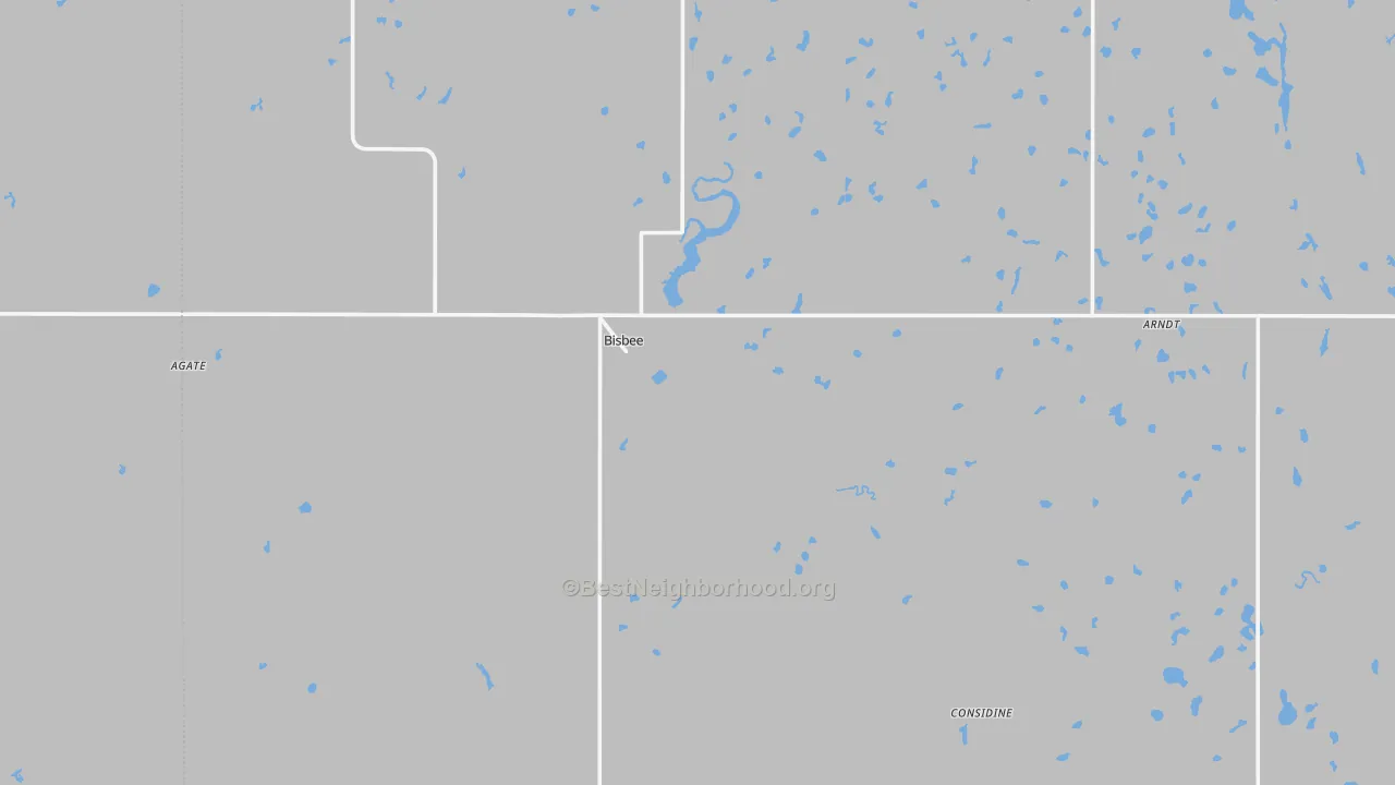 Transit Grade map of Bisbee, ND