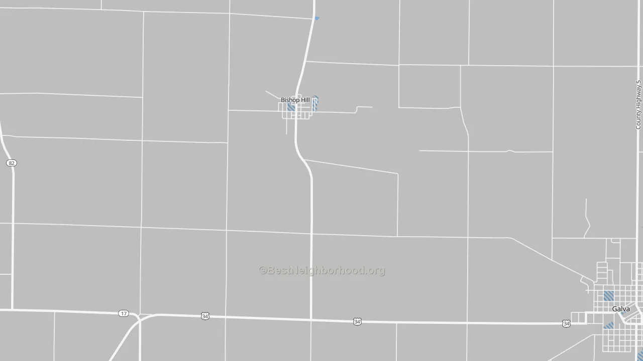 Transit Grade map of Bishop Hill, IL