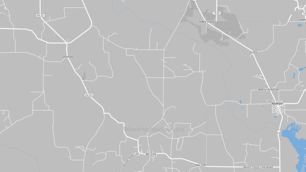 Transit Grade map of Bivins, TX