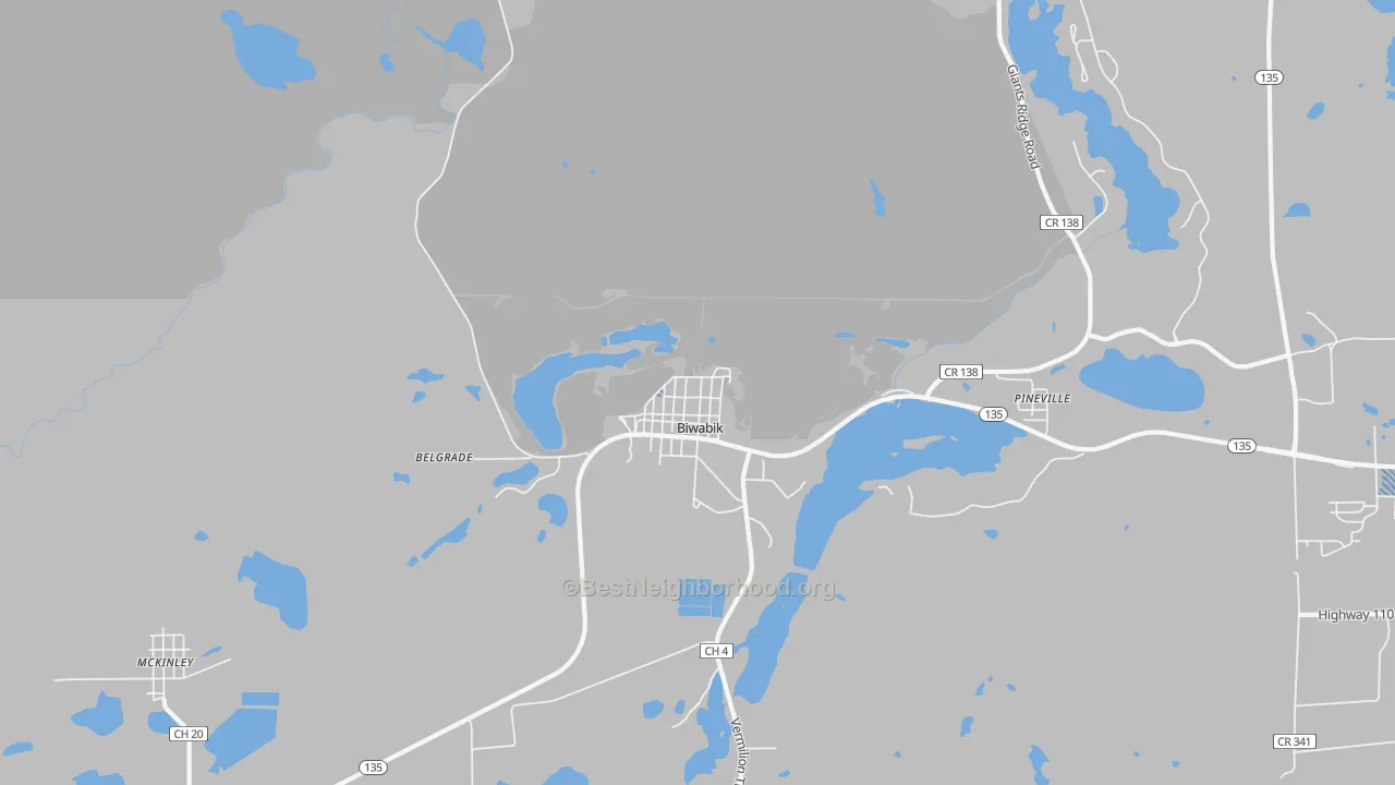 Transit Grade map of Biwabik, MN
