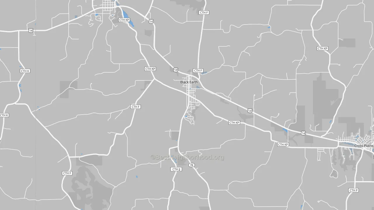 Transit Grade map of Black Earth, WI