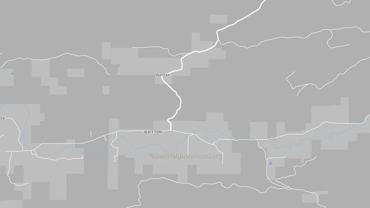 Transit Grade map of Black Fork, AR